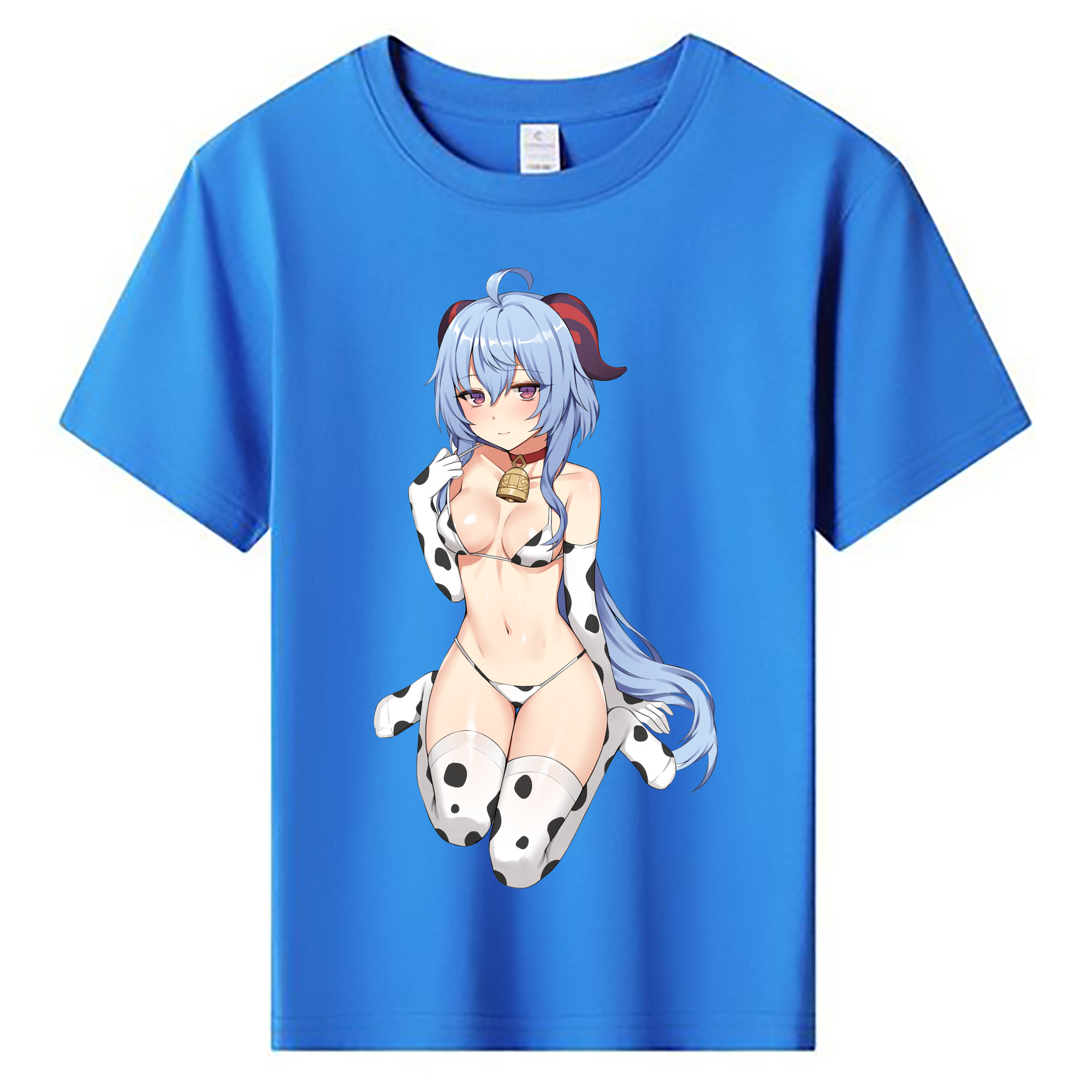げんし神 甘雨 かんう genshin Ganyu 綿100％キッズTシャツ（フロントプリント）
